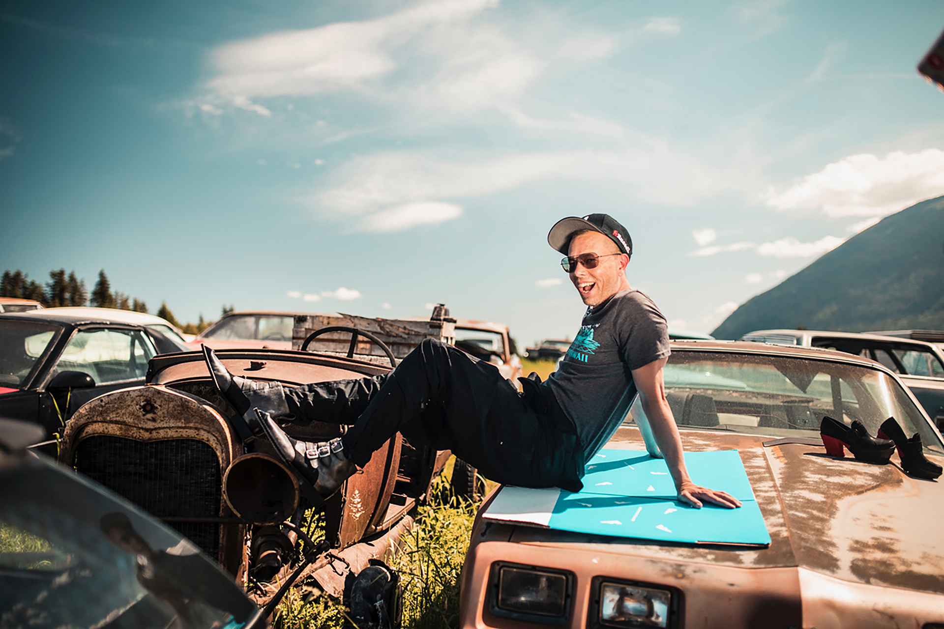 BTS - John Fluevog Fall Winter catalog editorial shoot - Tappen BC