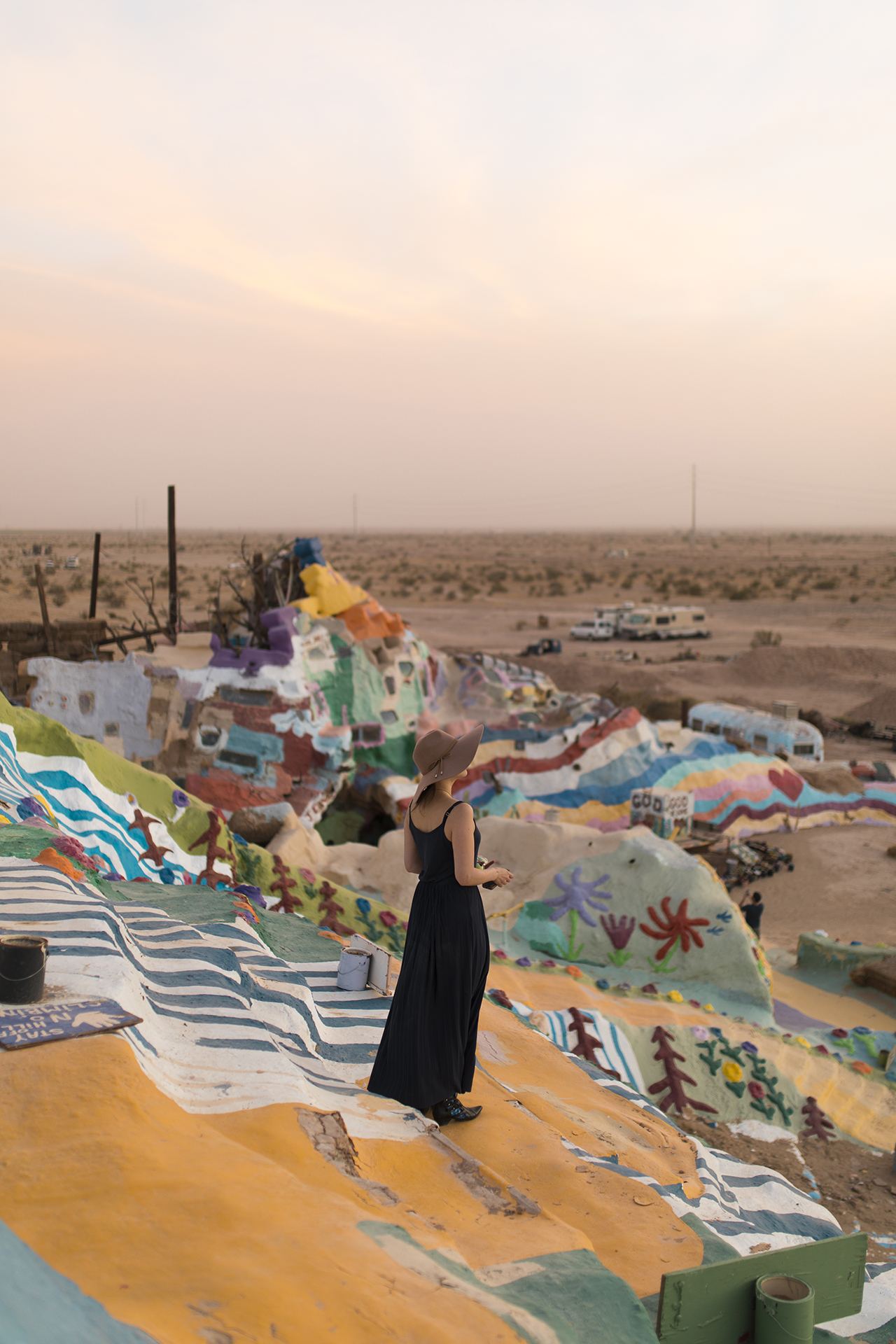 BTS - John Fluevog editorial campaign - Salvation Mountain - USA