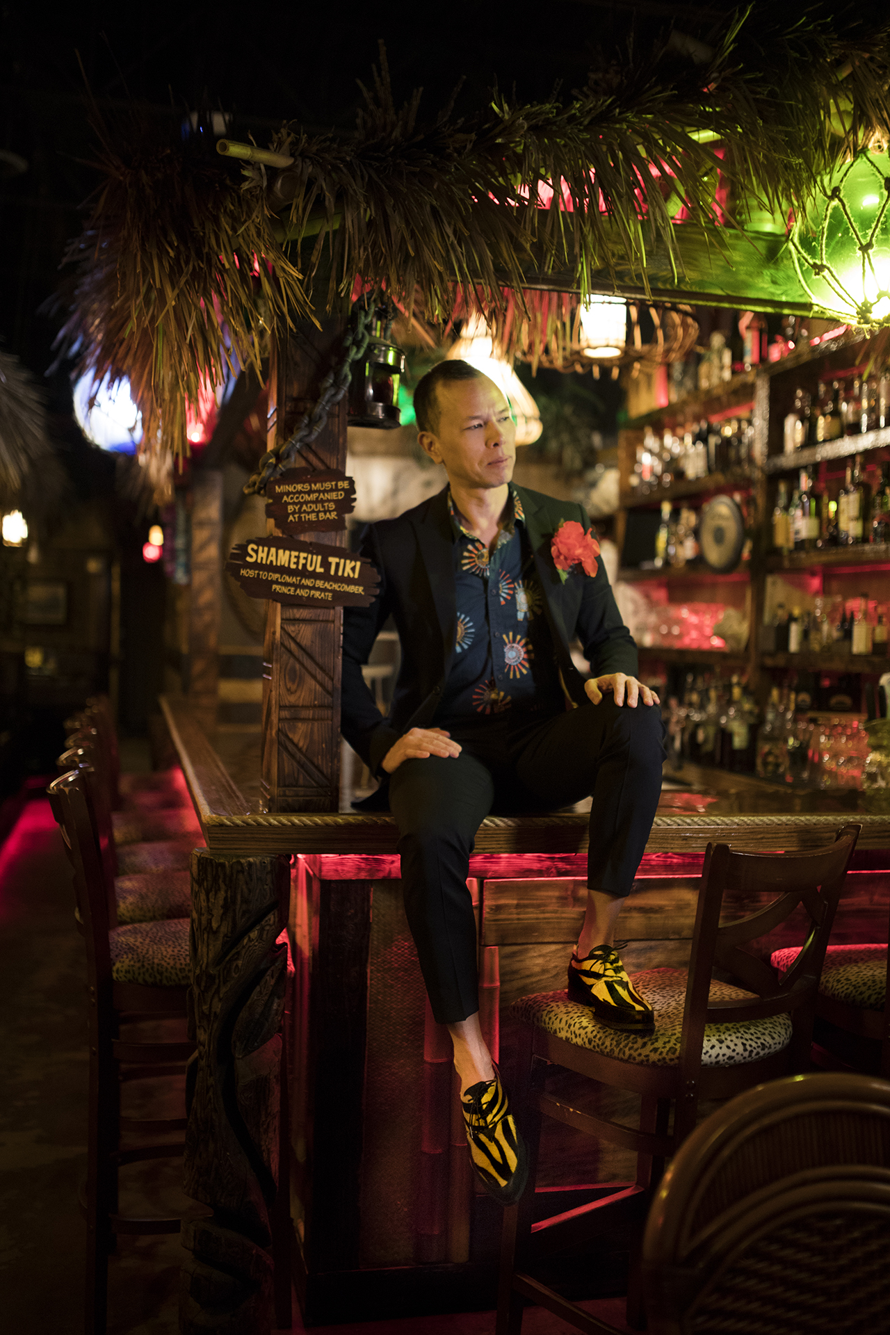 BTS - John Fluevog editorial campaign - Tiki Bar - Vancouver