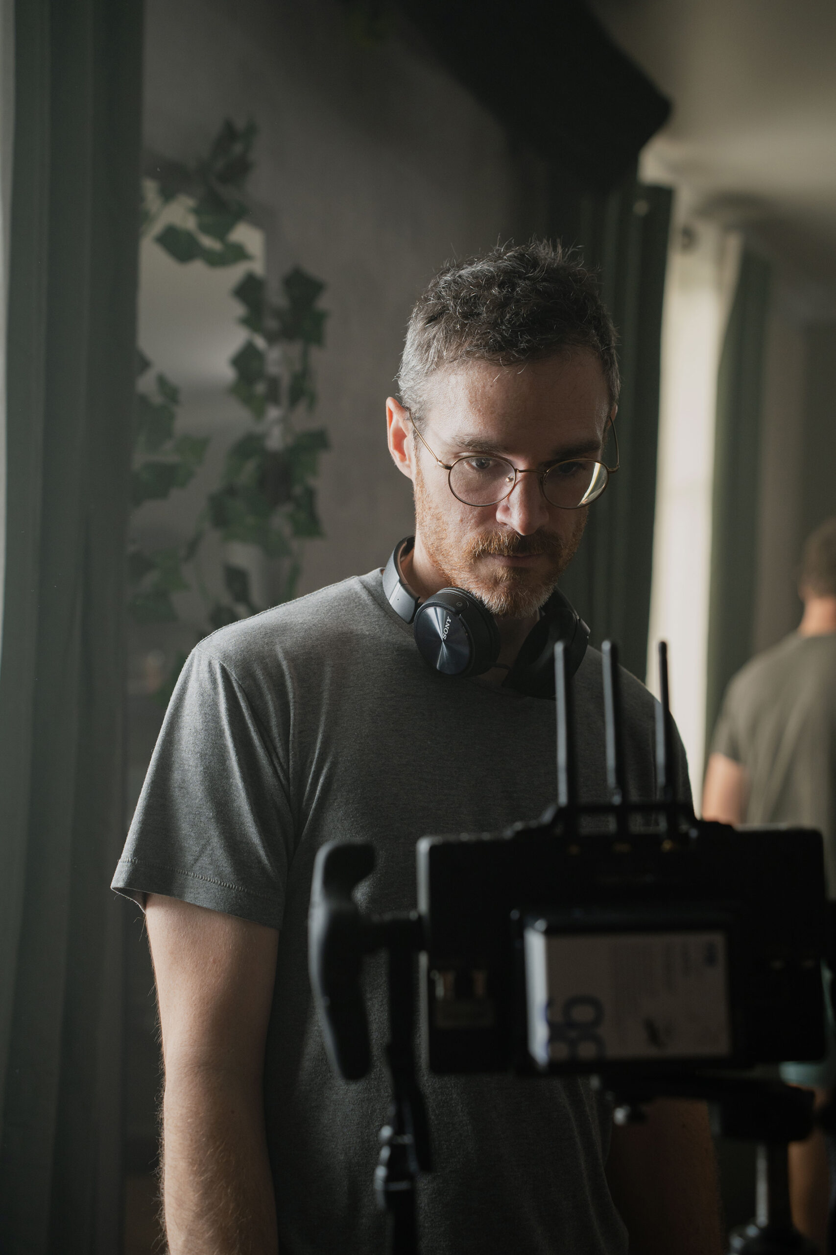On set photography for the short film La Livraison.