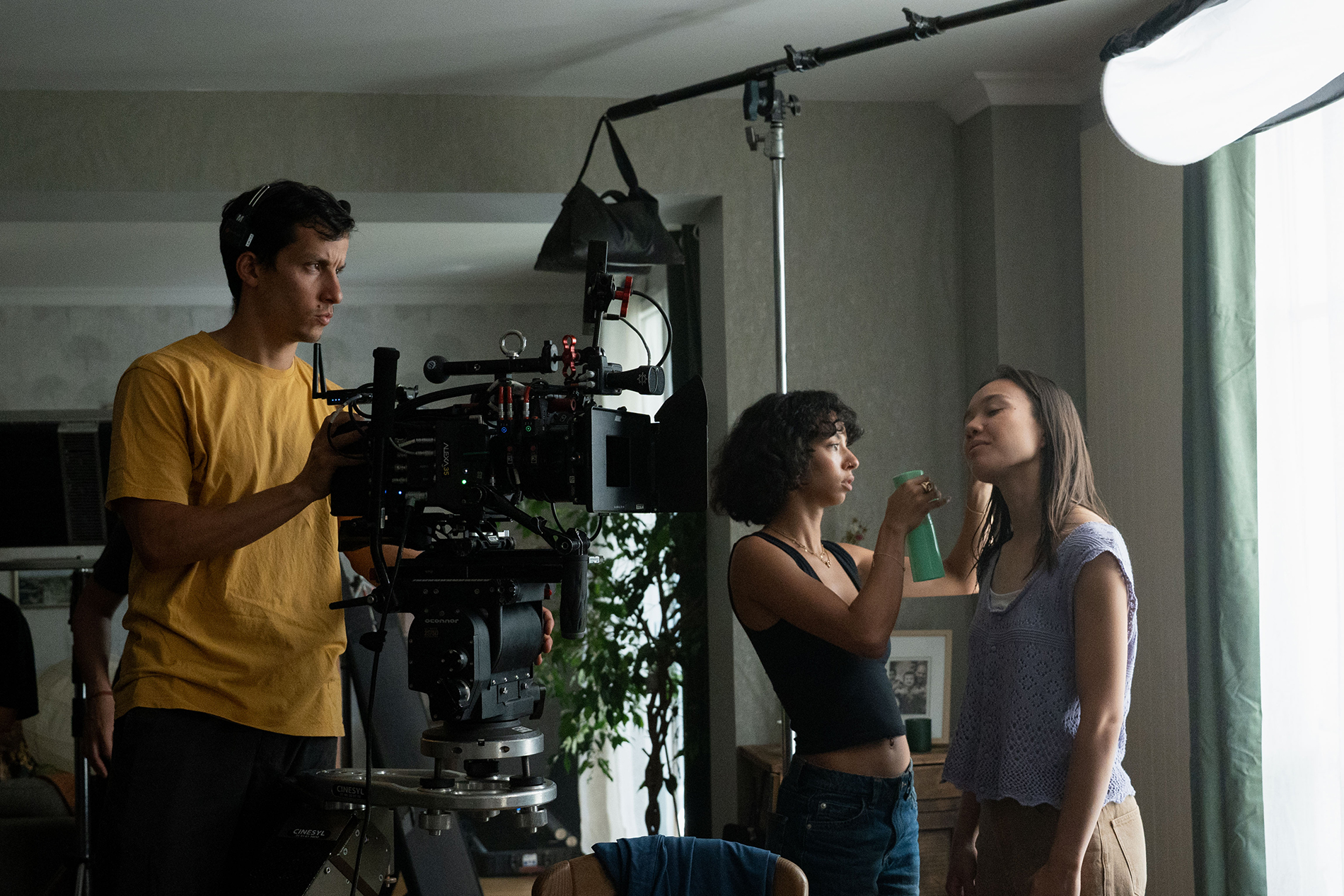 On set photography for the short film La Livraison.