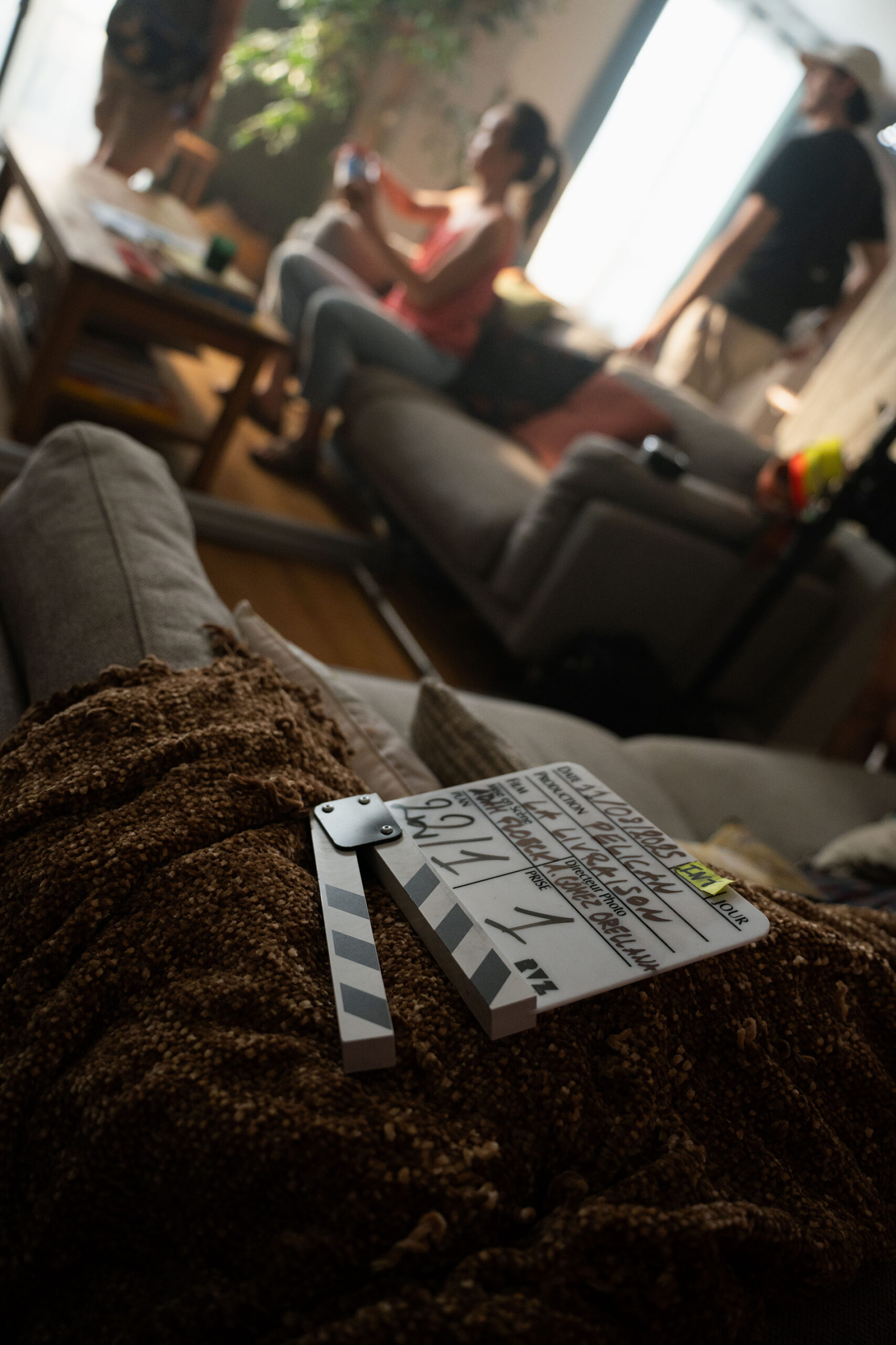 On set photography for the short film La Livraison.