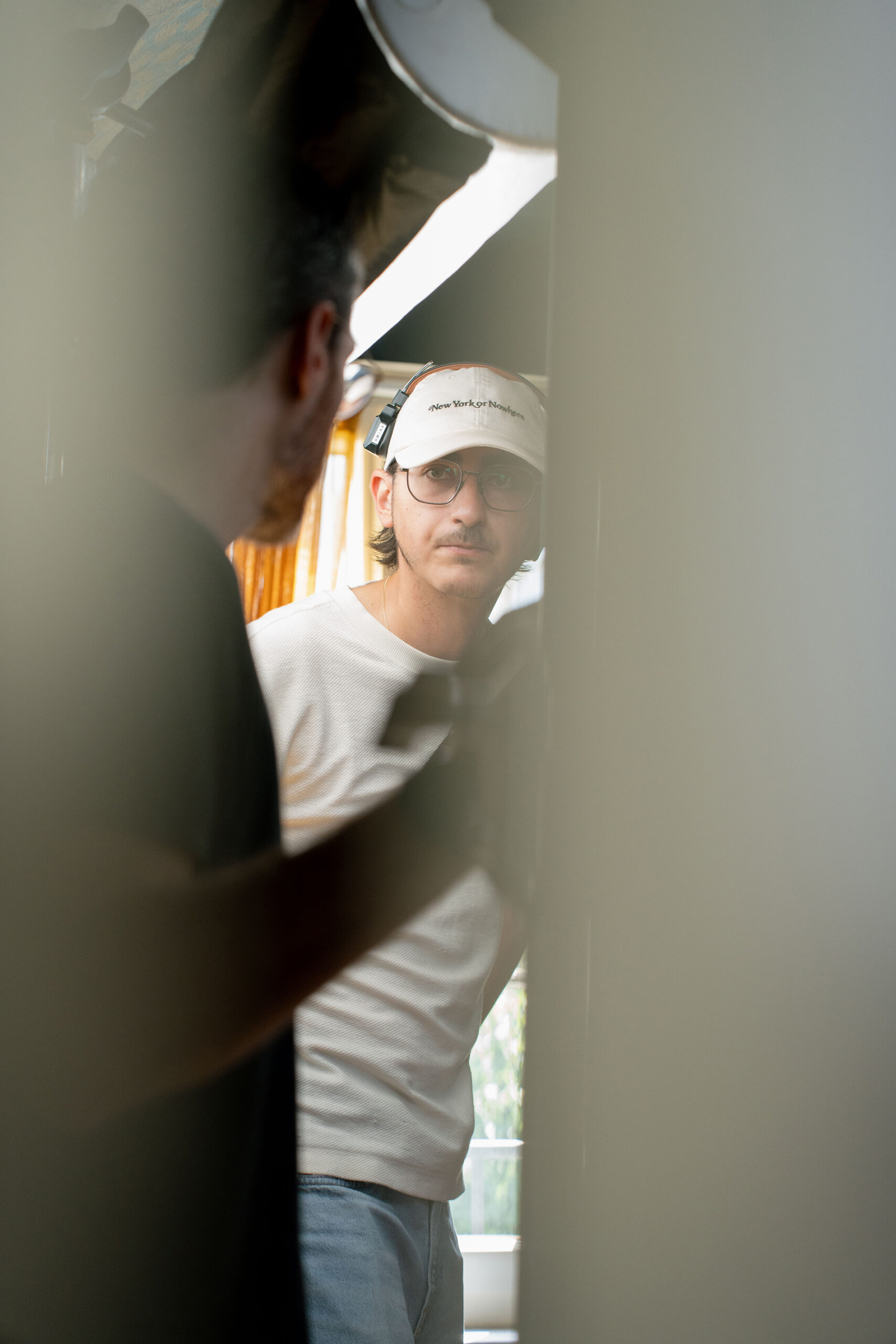 On set photography for the short film La Livraison.