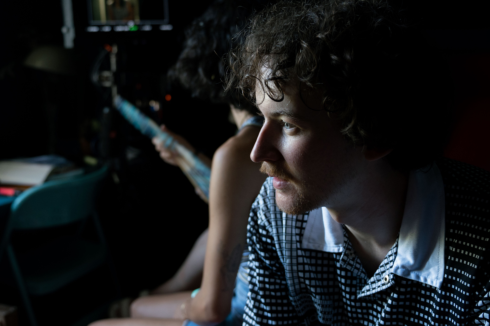 On set photography for the short film La Livraison.