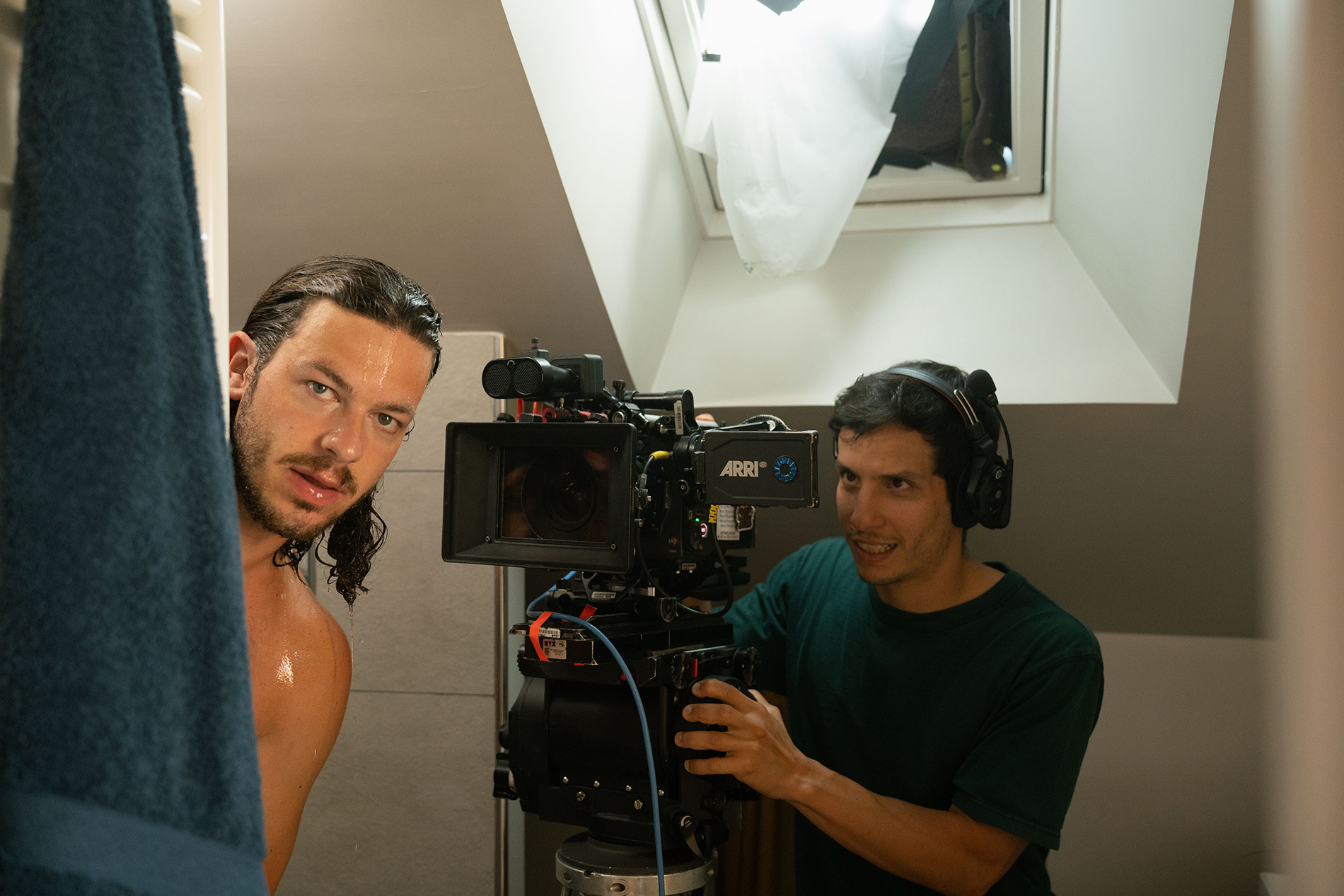 On set photography for the short film La Livraison.