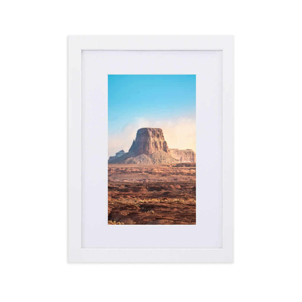 Monument Valley - Matte Paper Framed Poster With Mat - Image 2