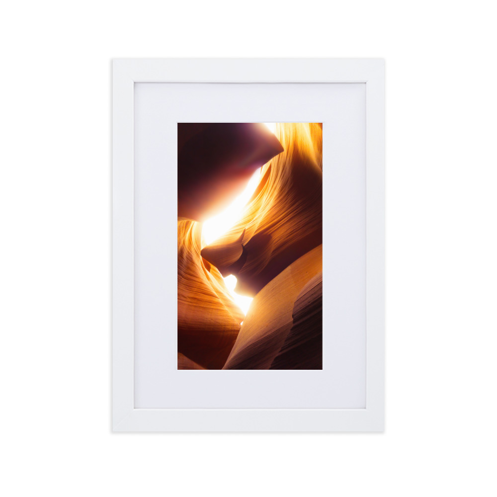 Antelope Canyon - Matte Paper Framed Poster With Mat - Image 3