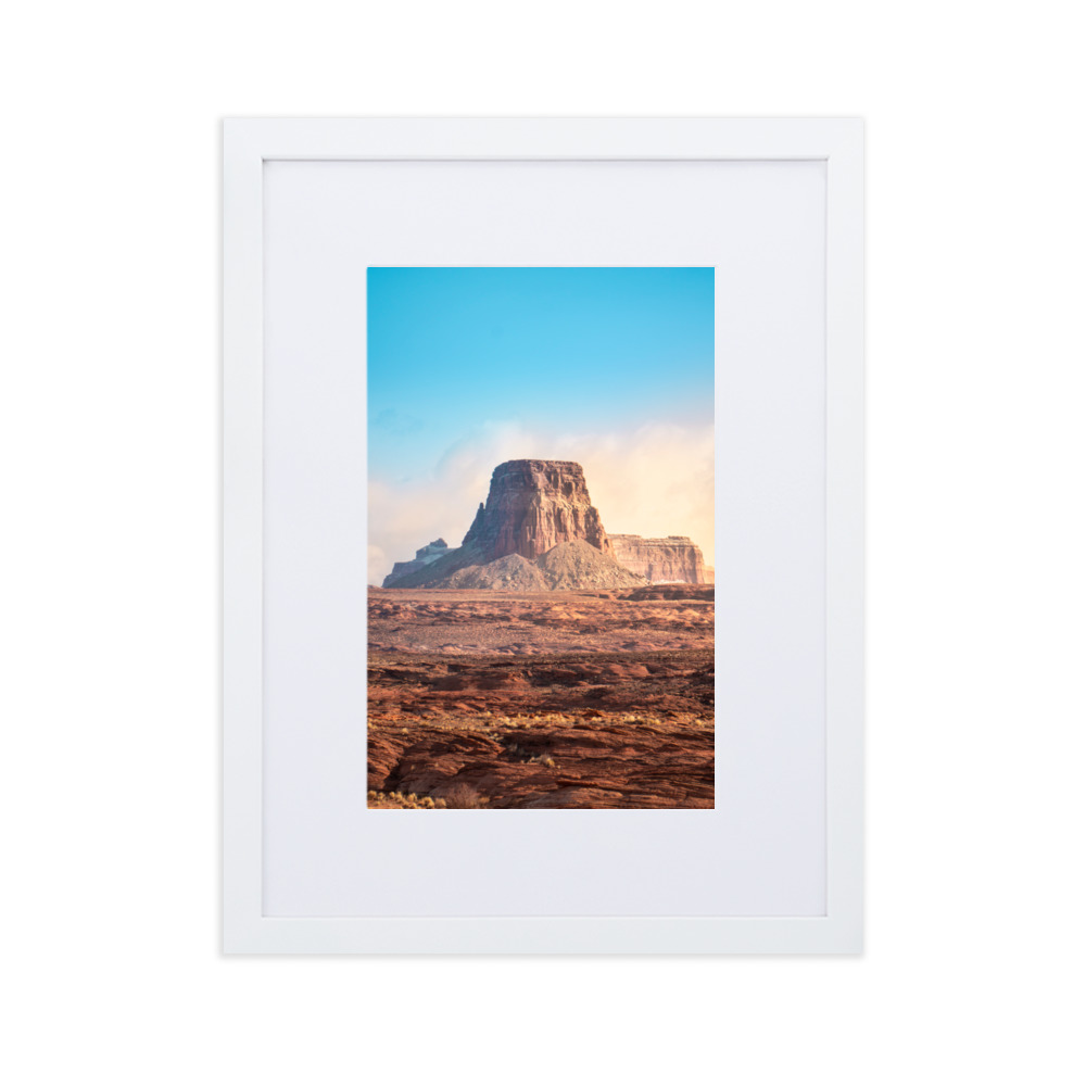 Monument Valley - Matte Paper Framed Poster With Mat - Image 3