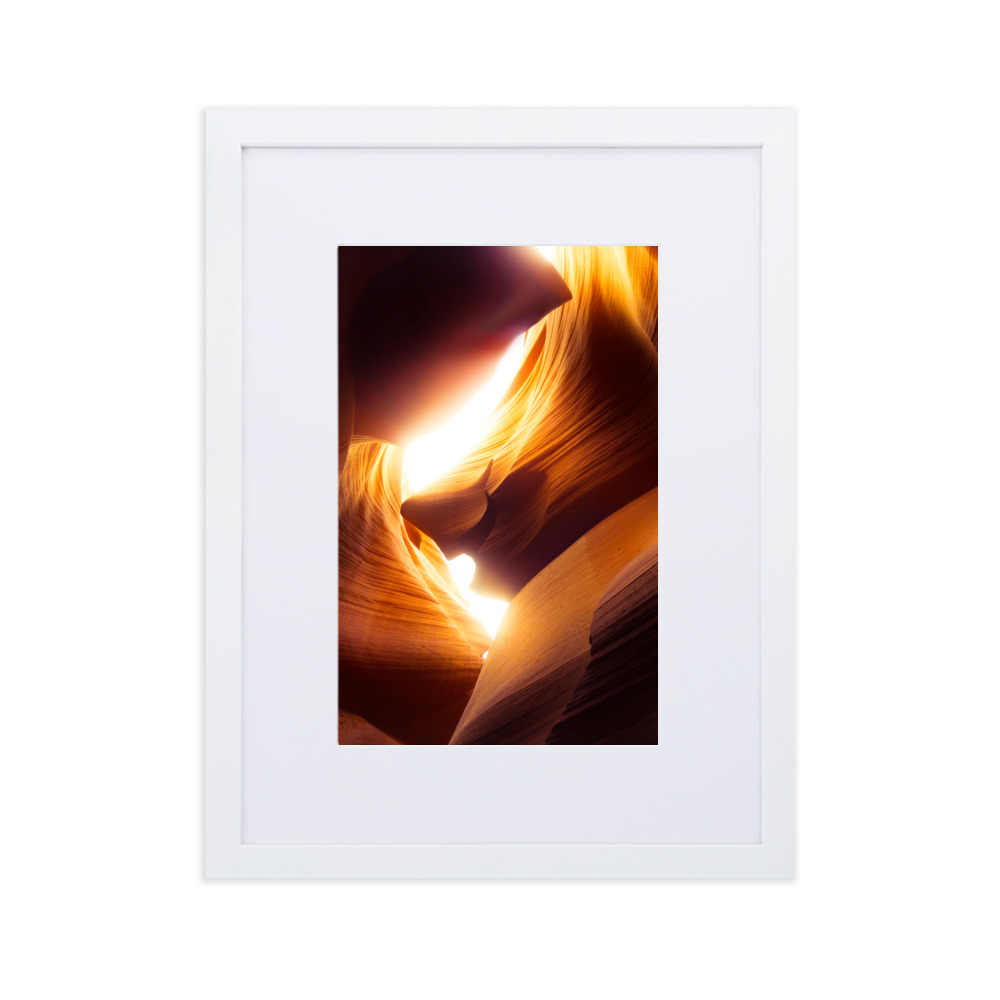 Antelope Canyon - Matte Paper Framed Poster With Mat - Image 2