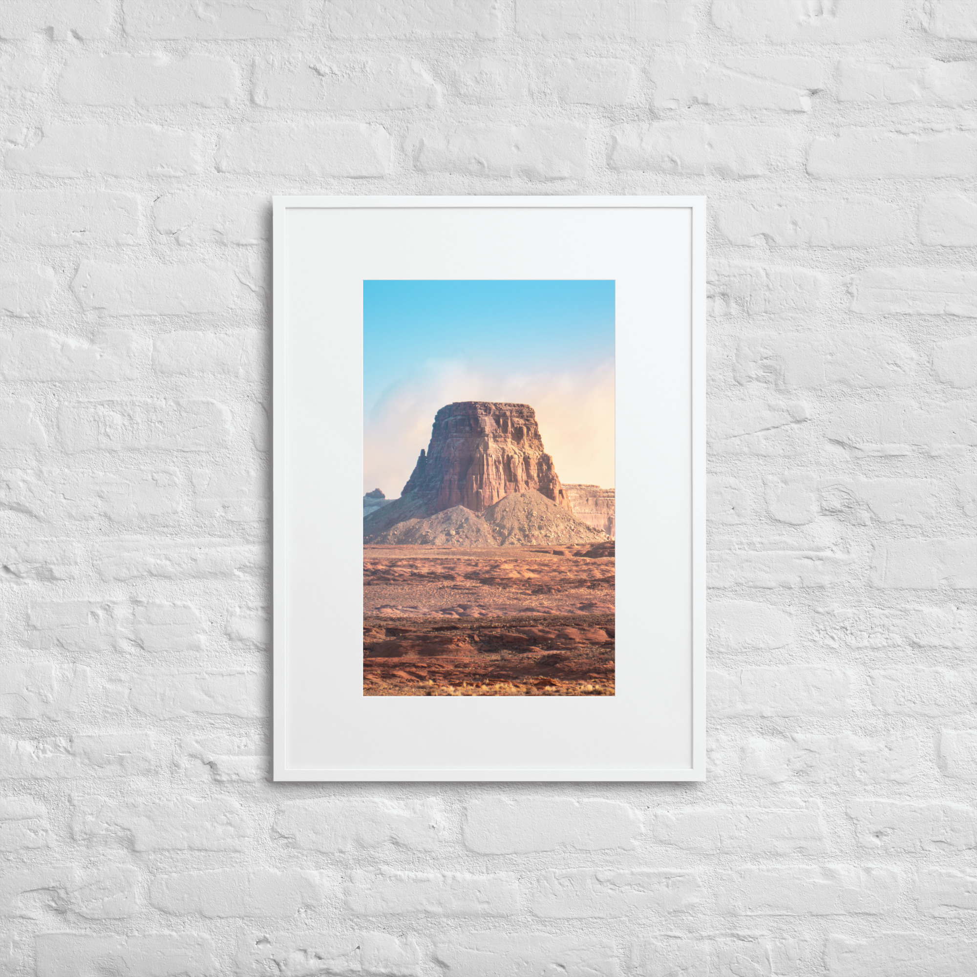 Monument Valley - Matte Paper Framed Poster With Mat - Image 7