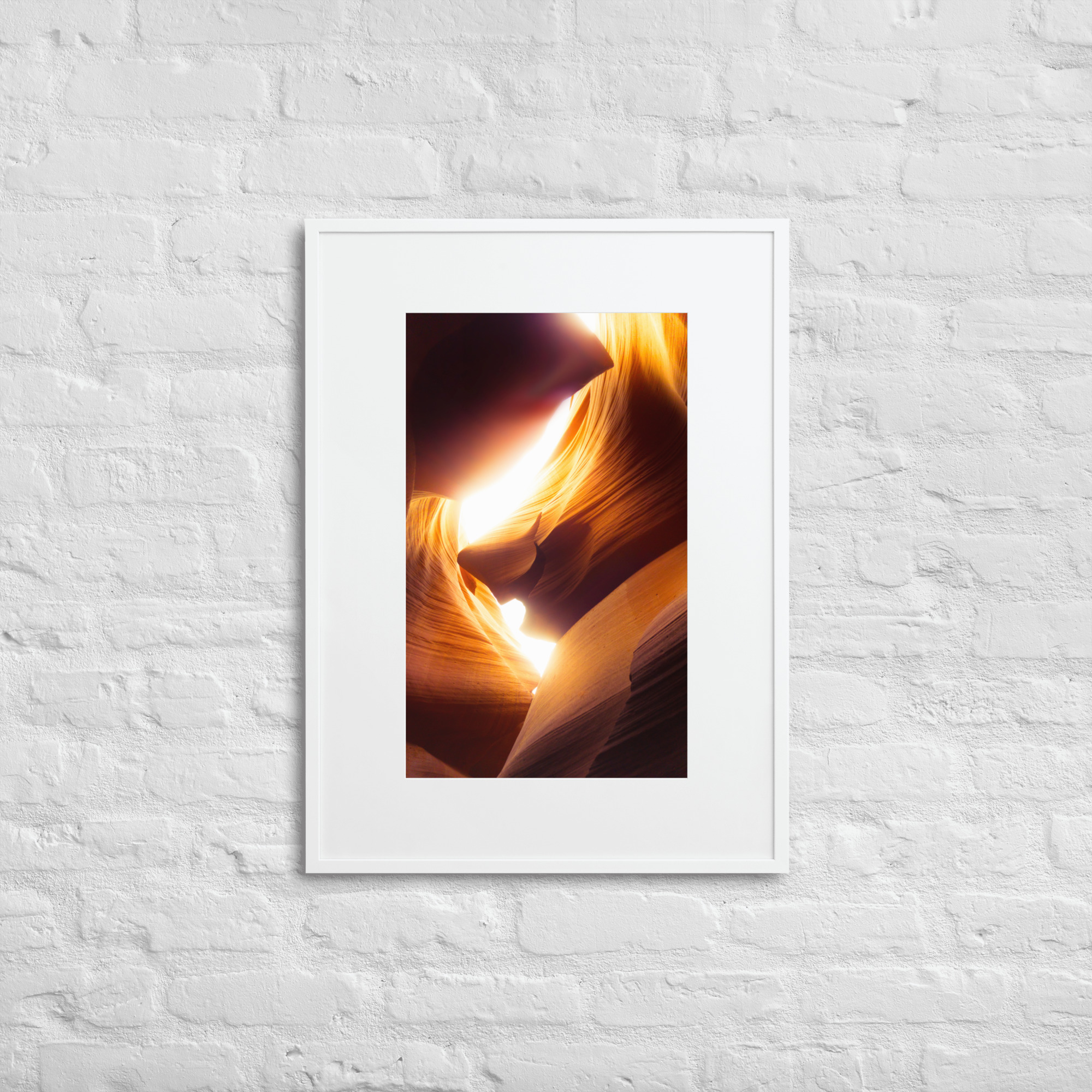Antelope Canyon - Matte Paper Framed Poster With Mat - Image 4