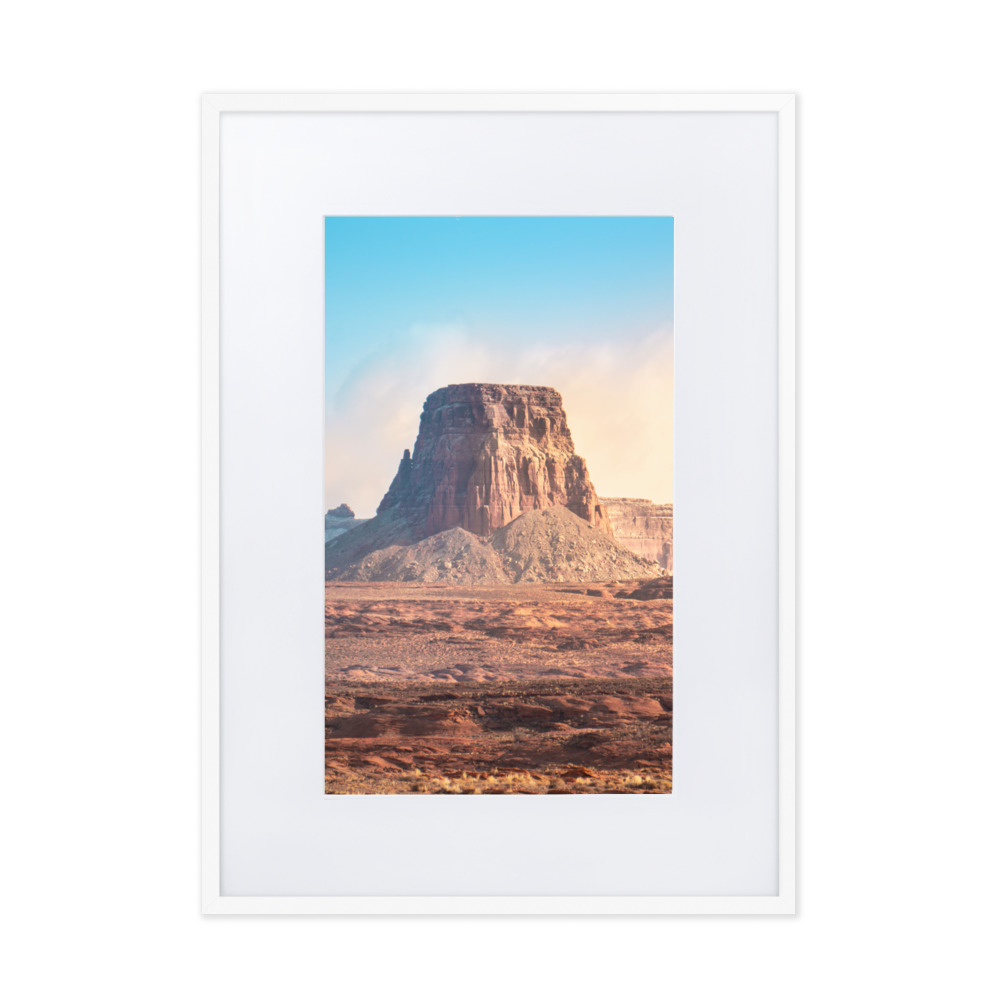 Monument Valley - Matte Paper Framed Poster With Mat