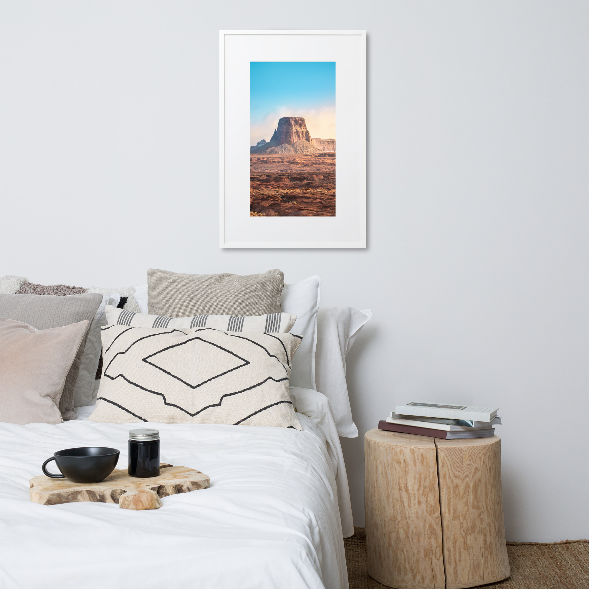 Monument Valley - Matte Paper Framed Poster With Mat - Image 6