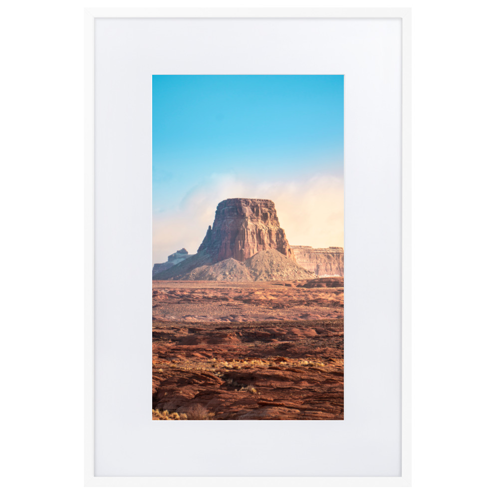 Monument Valley - Matte Paper Framed Poster With Mat - Image 5